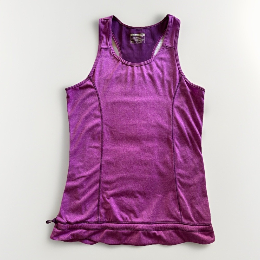 Layer 8 Tank Top Womens Medium Purple‎ Racerback Qwick-Dry Performance Athletic